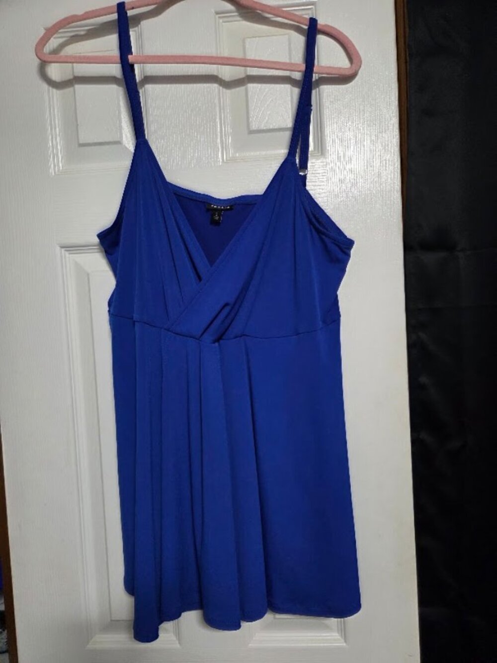 Torrid Royal Blue Surplice Babydoll Cami Tank Top Size 2 2X NWOT